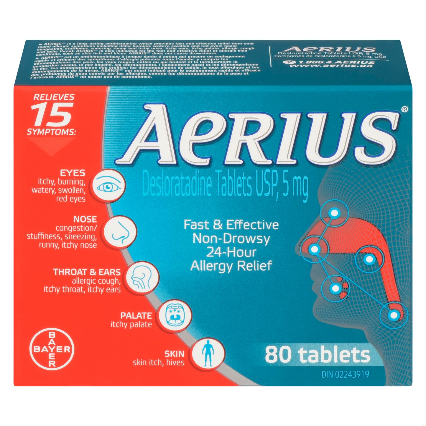 AERIUS TB 5MG 80