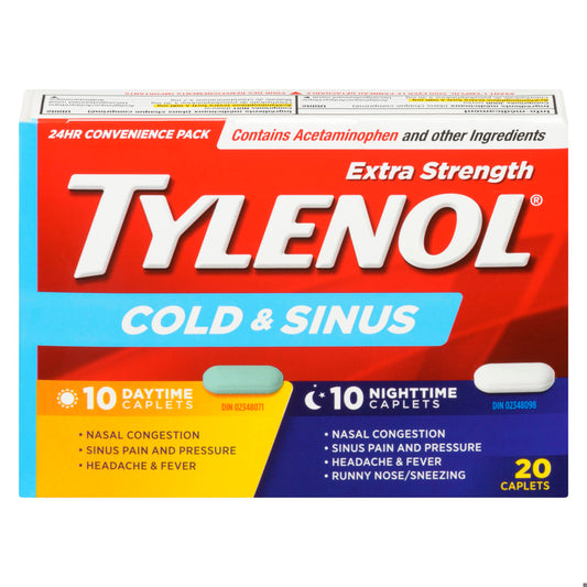 TYLENOL COLD&SINUS DAY/NIGHT 10+10