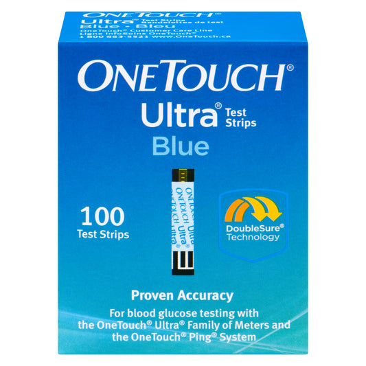 ONE TOUCH ULTRA GLUC TEST STRIPS BLUE 100