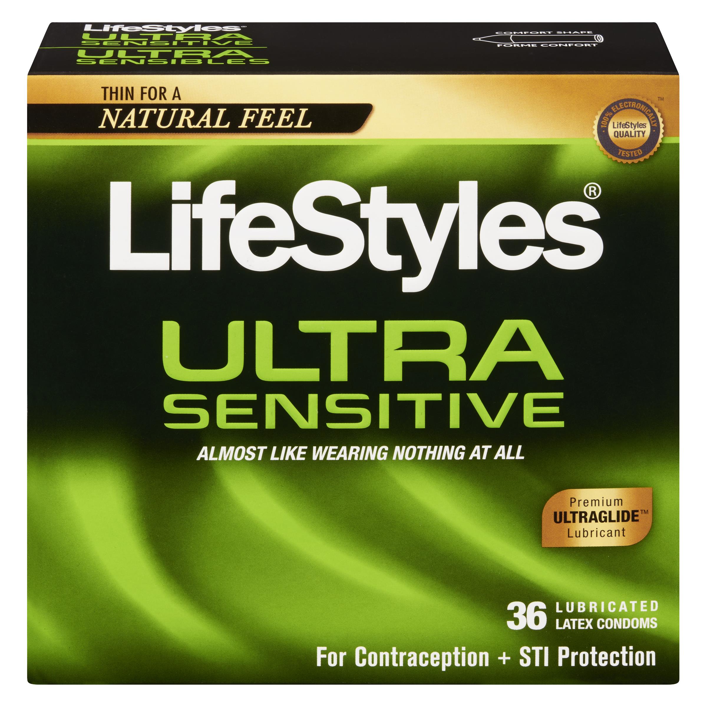 LIFESTYLES CONDOM ULTRA SENSITIVE ECONOMIC 36