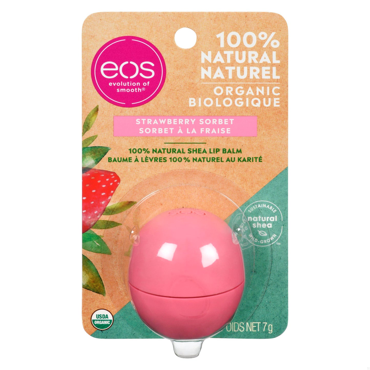 EOS LIP BALM STRAWBERRY SORBET BLISTER 7G