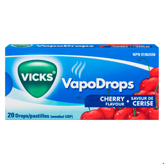 VICKS THROAT DROPS CHERRY 20