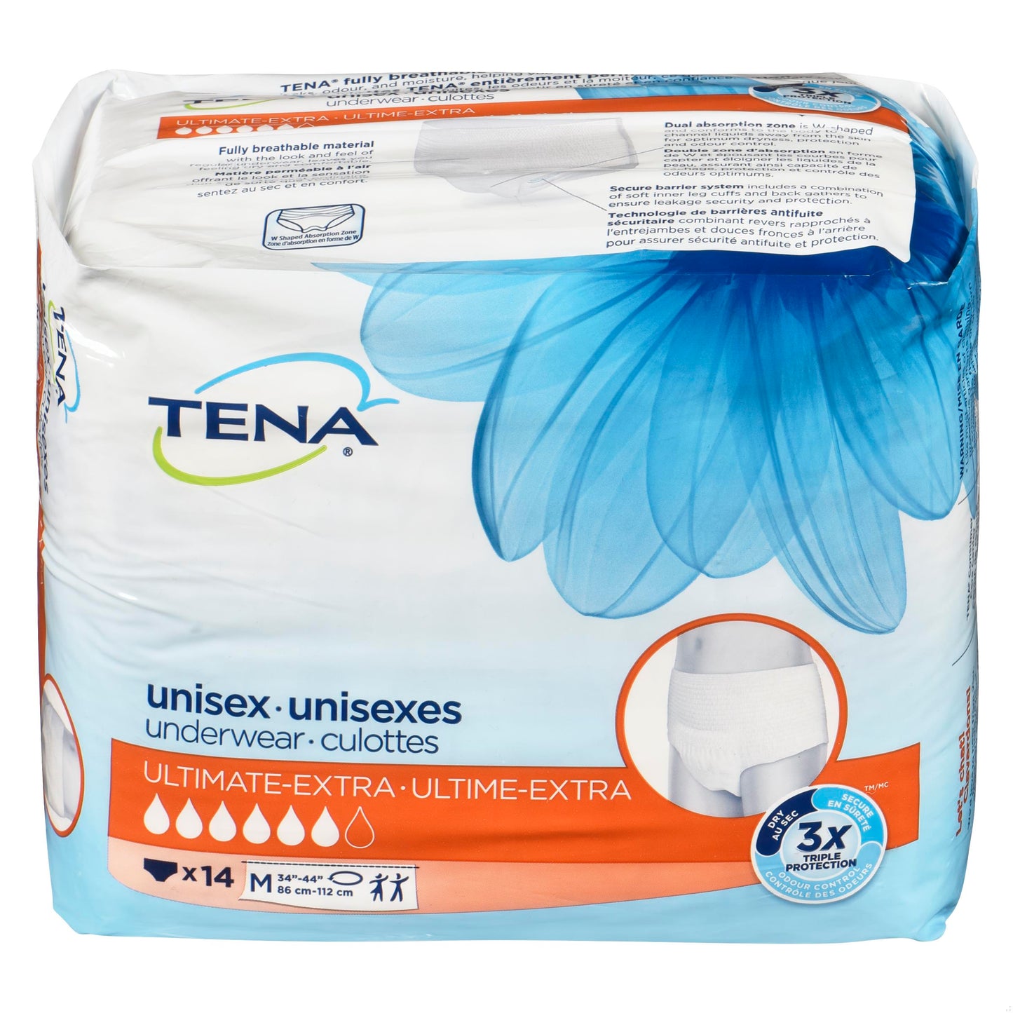 TENA PROTECTIVE UNDERWEAR - MED 14S