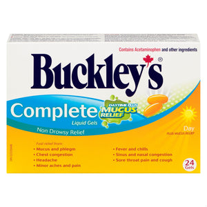 BUCKLEY'S COMPLETE DAY+MUCOUS LIQUI-GEL 24