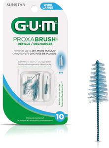 GUM Refill (tapered) Wide with antibacterial bristles, 1 pack of 10, 614