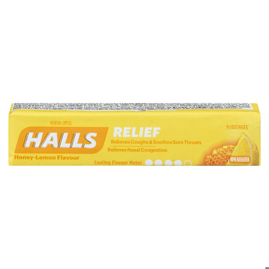 HALLS COUGH TB HONEY LEMON 9PC