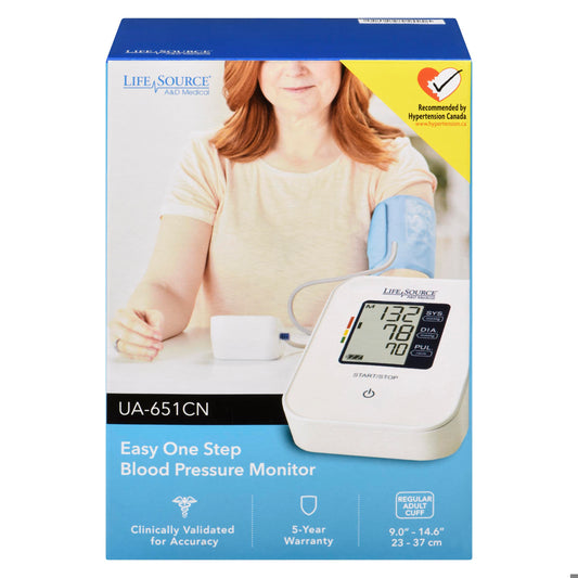 LIFESOURCE BLOOD PRESSURE MONITOR AUTO UA651CN 1