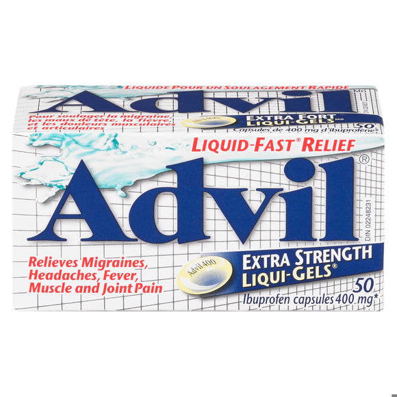 ADVIL LIQUI-GELS XST CAPS 400MG 50