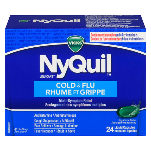 VICKS NYQUIL COLD&FLU LIQ CAPS 24