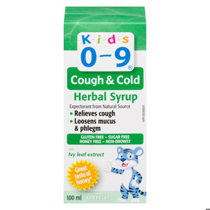 KIDS 0-9 HERBAL COUGH SYR 100ML