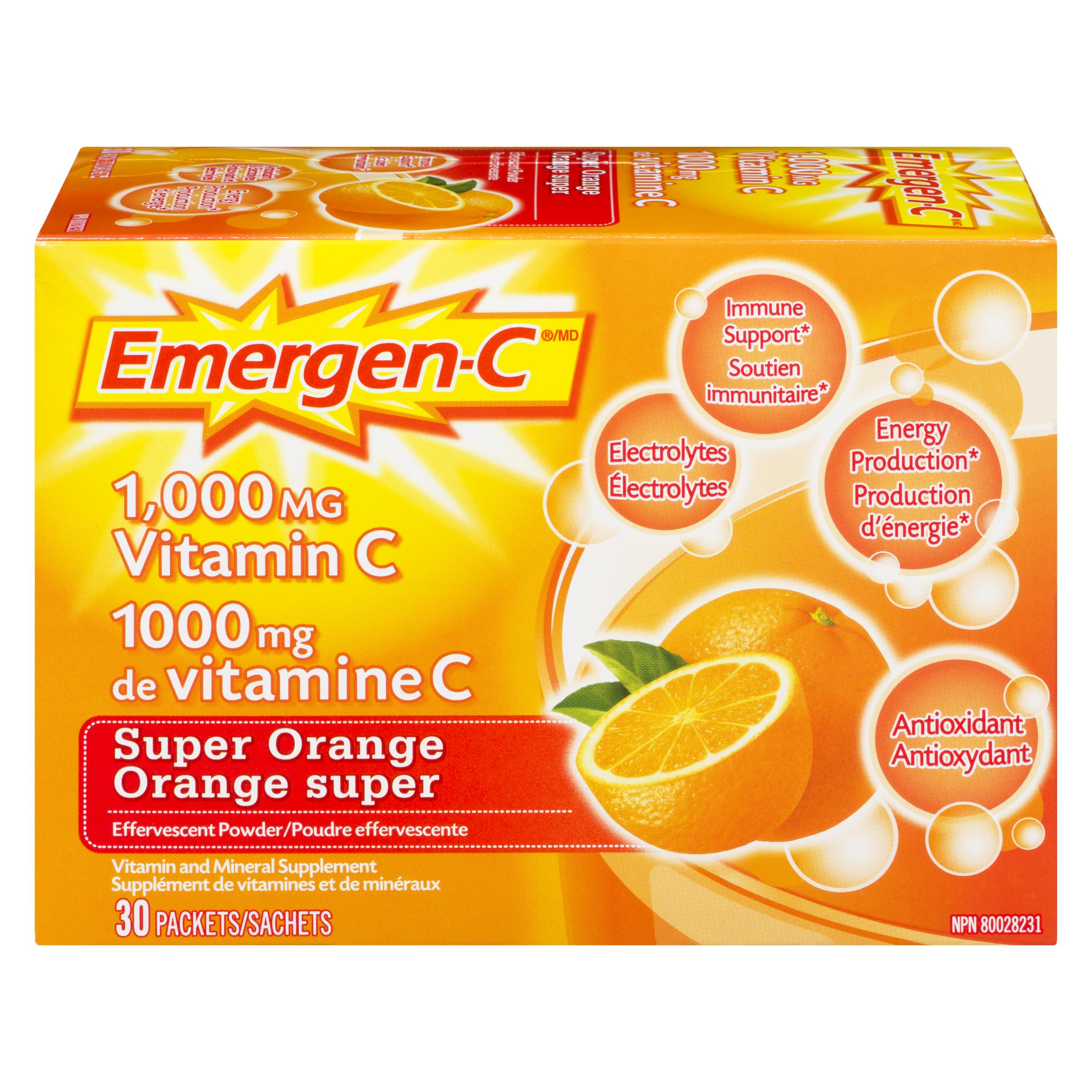 EMERGEN C 1000MG SUPER ORANGE PK 30