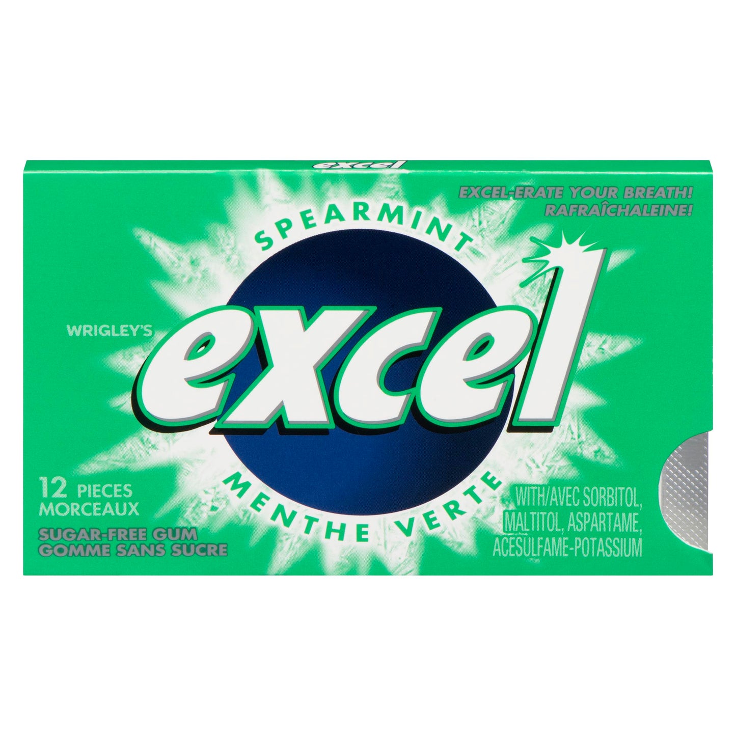 GUM REG EXCEL SUGAR FREE SPEARMINT 12PC