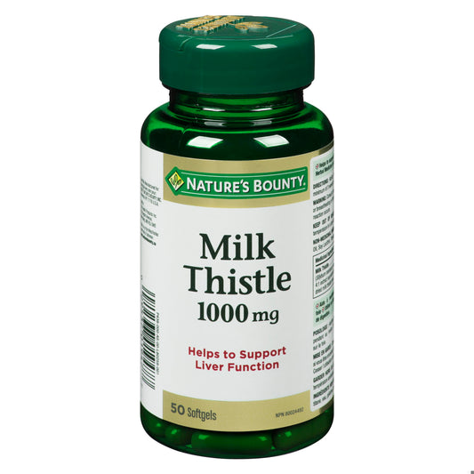 NATURE'S BOUNTY MILK THISTLE SOFTGEL 1000MG 50