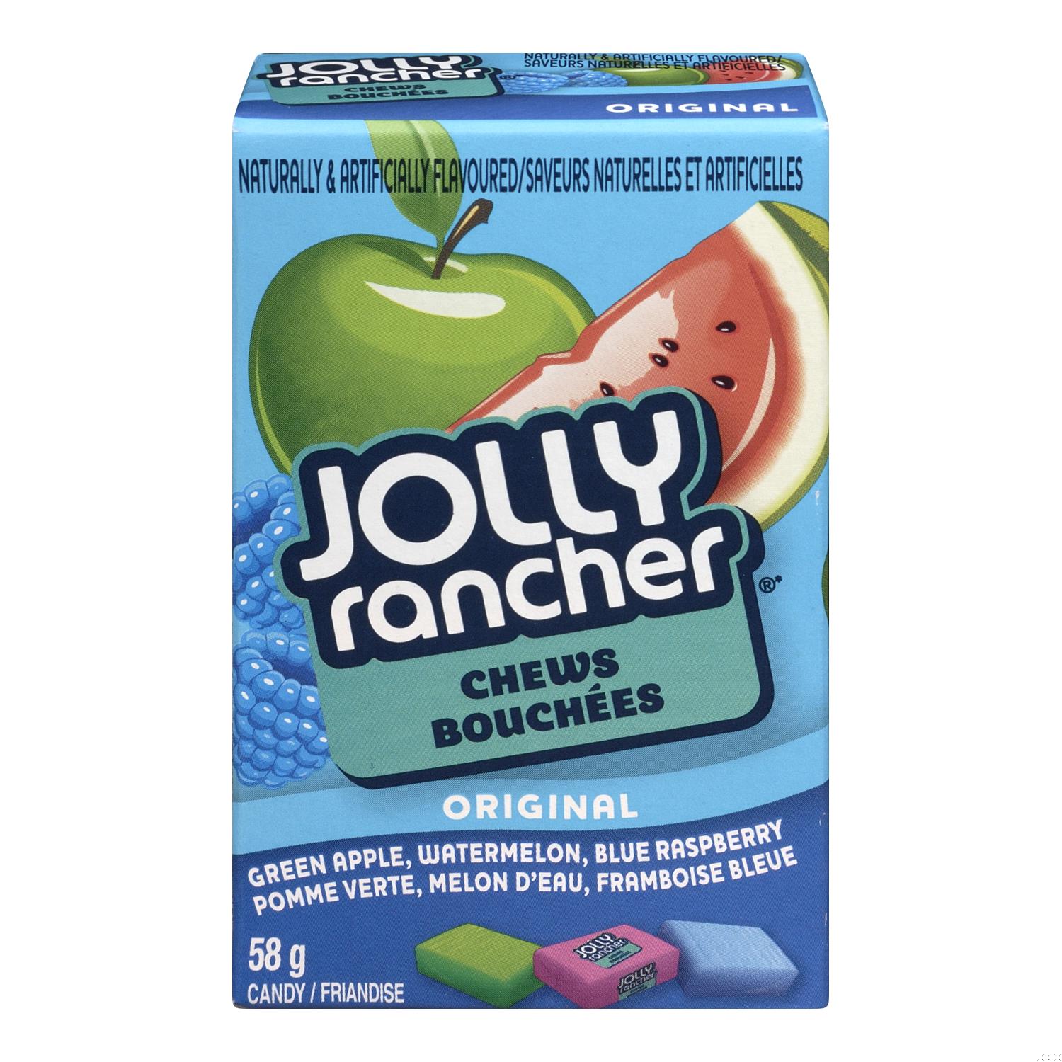JOLLY RANCHER FRUIT CHEW ORIGINAL BOX 58G