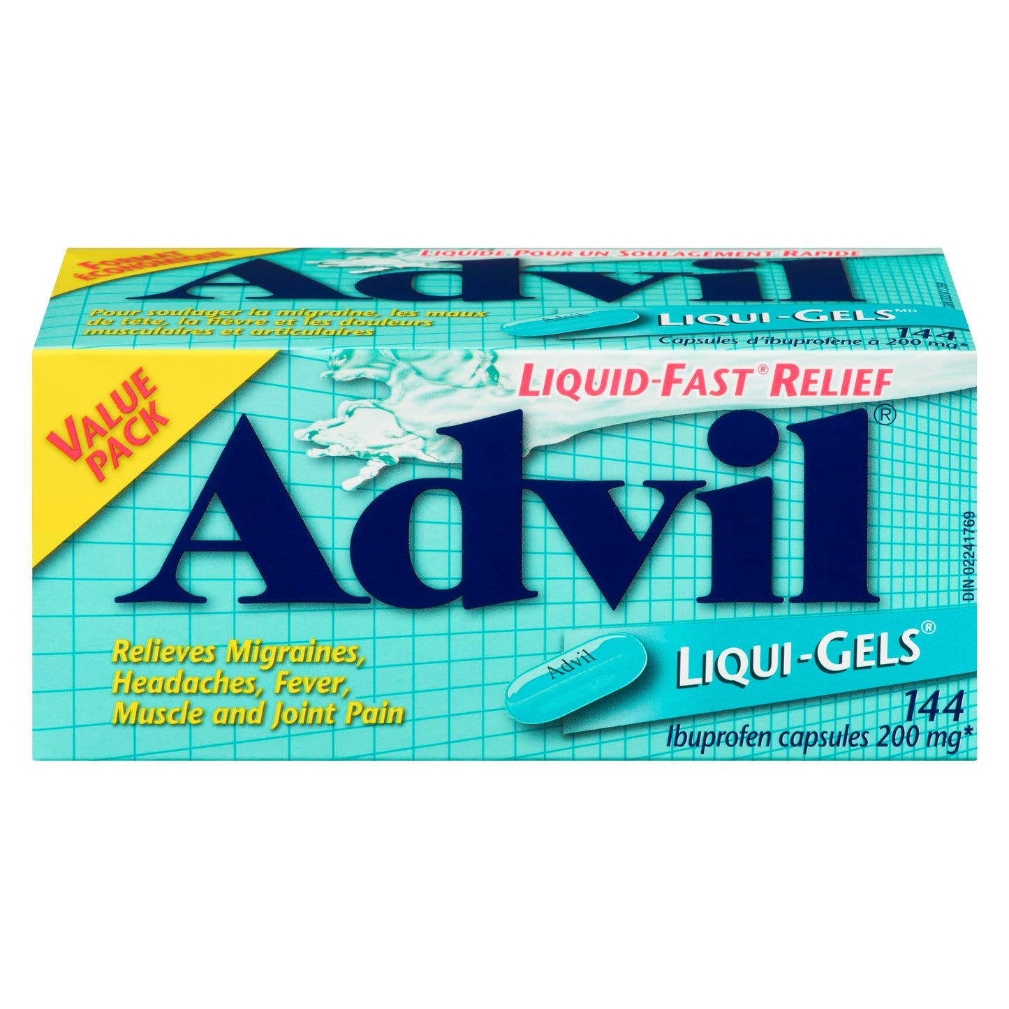 ADVIL LIQ GEL 200MG  144S