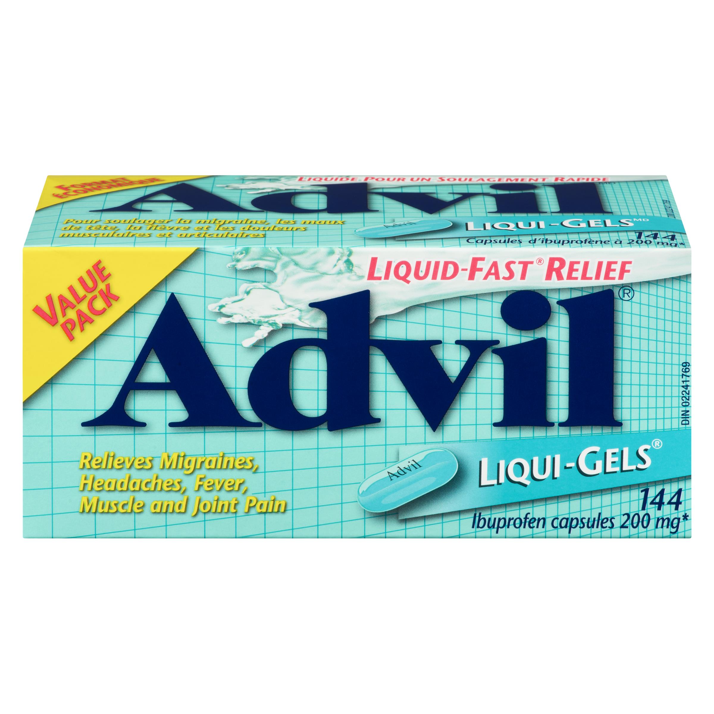 ADVIL LIQ GEL 200MG  144S