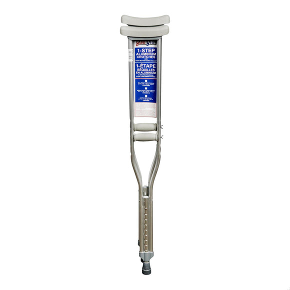 CRUTCHES ALUMINUM ADJUSTABLE 62-70