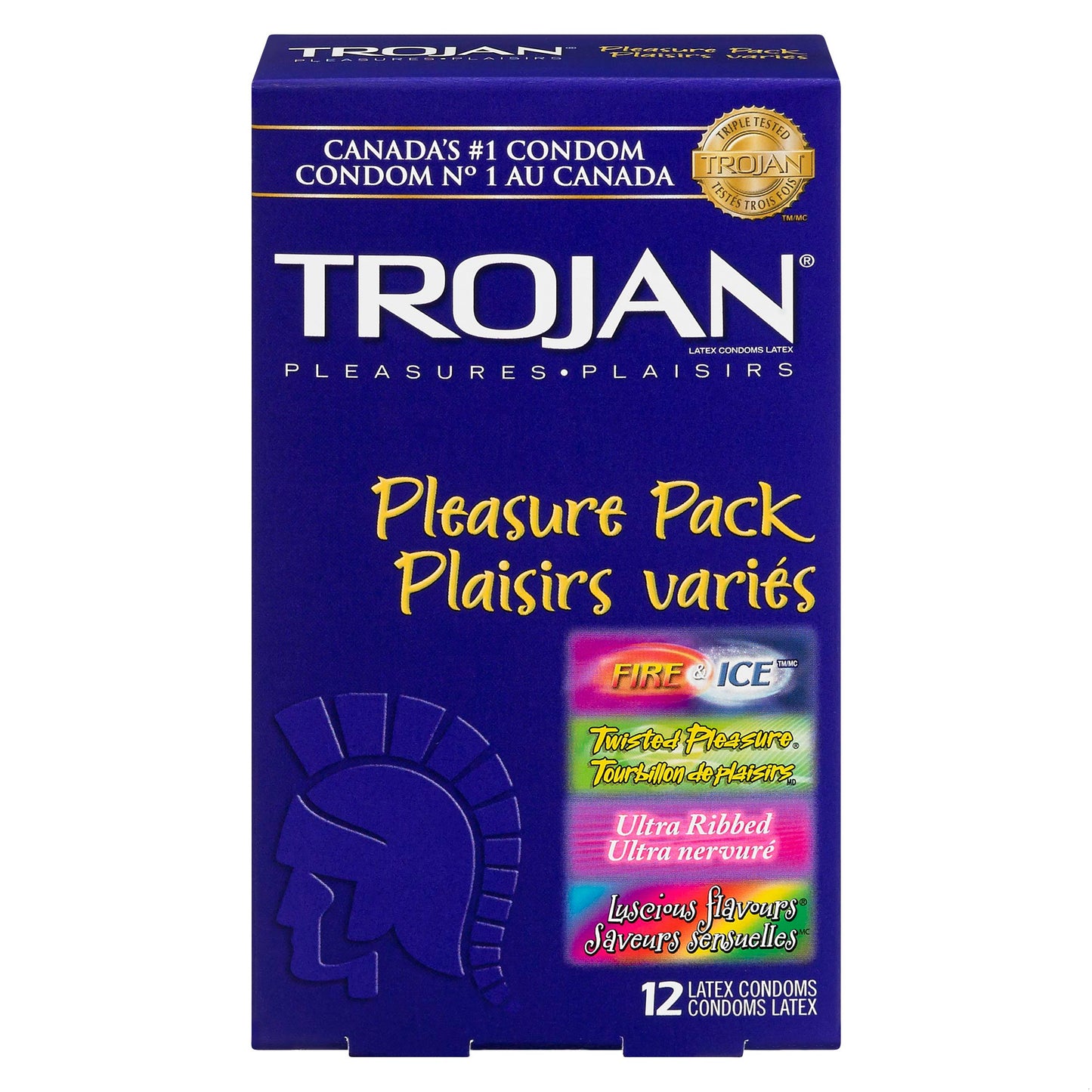 TROJAN PLEASURE PACK CONDOM 12