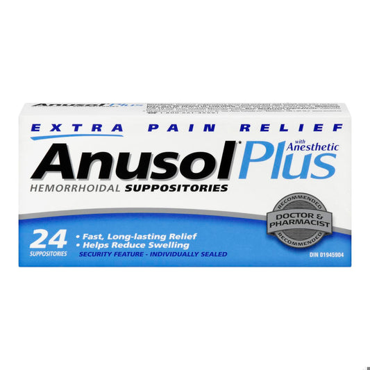 ANUSOL PLUS SUPP 24