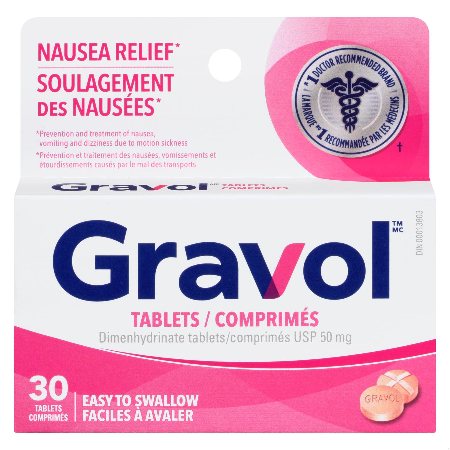 GRAVOL TB 50MG 30