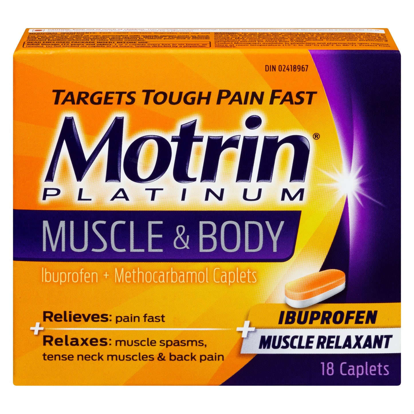 MOTRIN PLATINUM MUSCLE&BODY TB 18