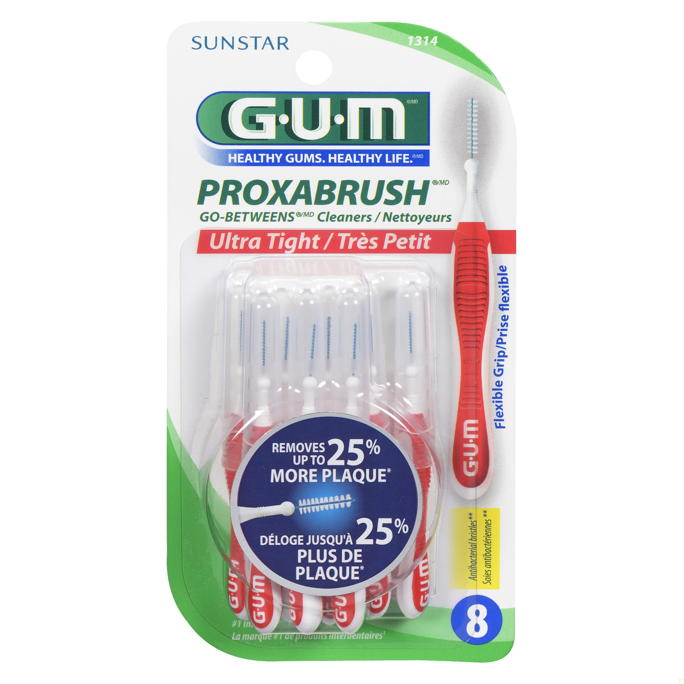 GUM GO-BETWEEN PROXABRUSH ULTRA SMALL 8