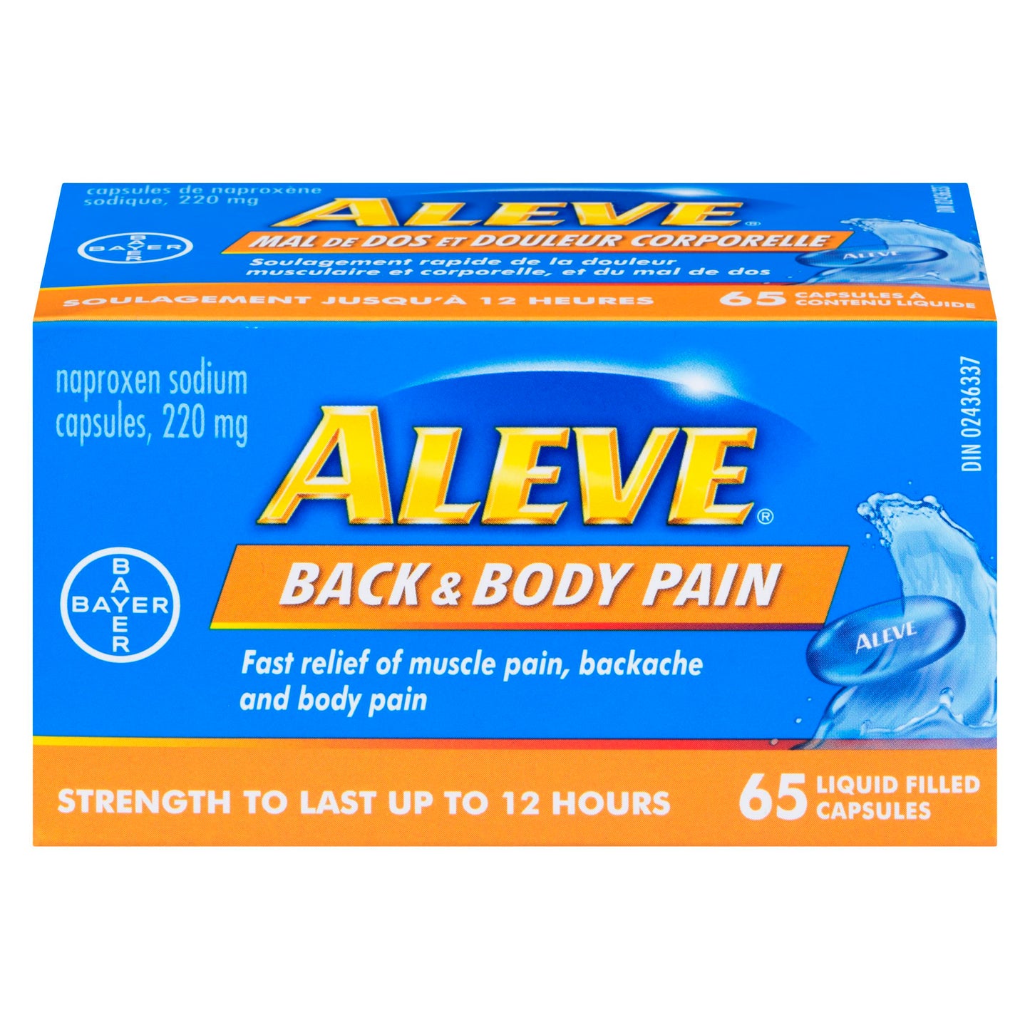 ALEVE BACK & BODY CAPS 220MG 65