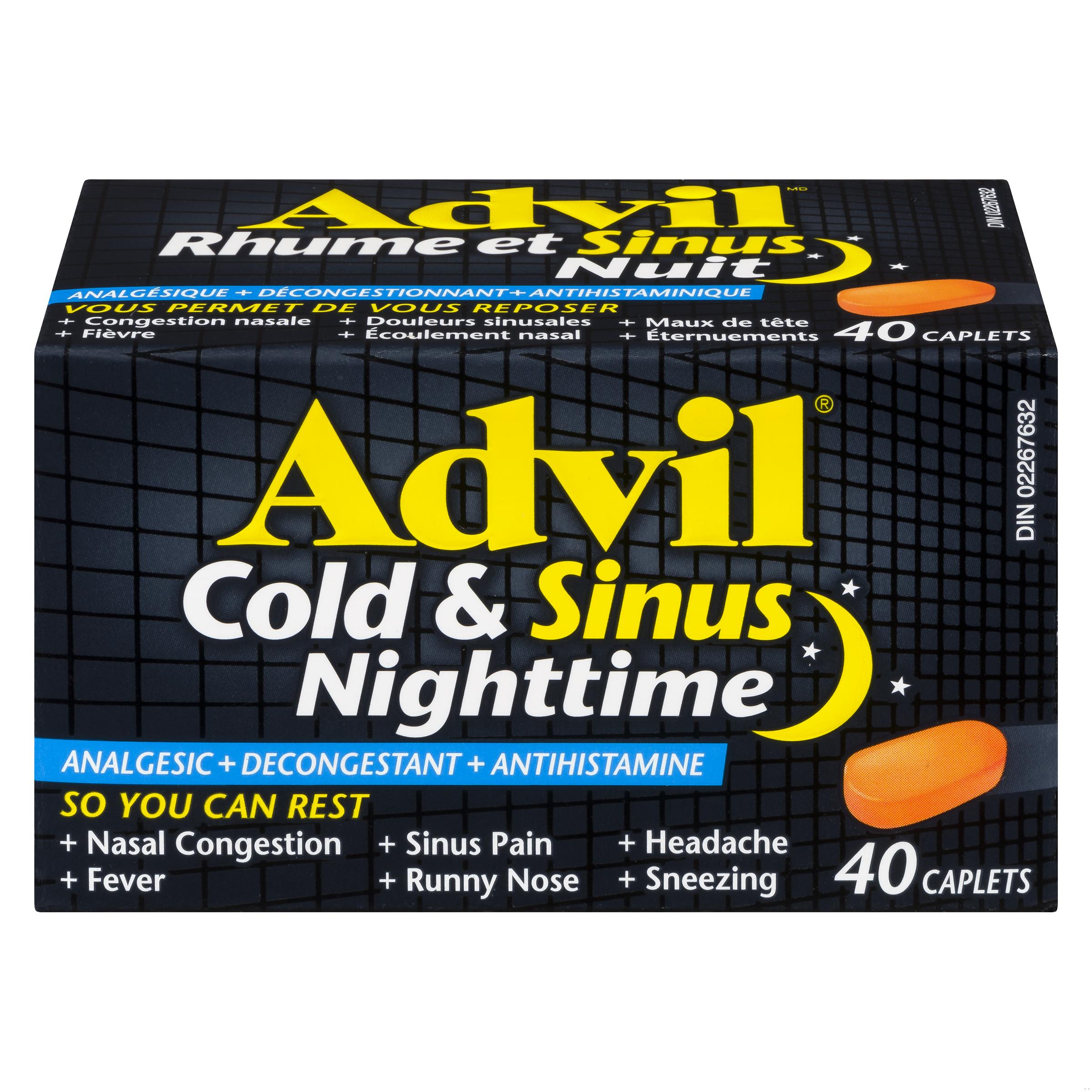 ADVIL COLD&SINUS NIGHT TB 200MG 40