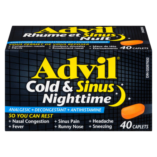 ADVIL COLD&SINUS NIGHT TB 200MG 40