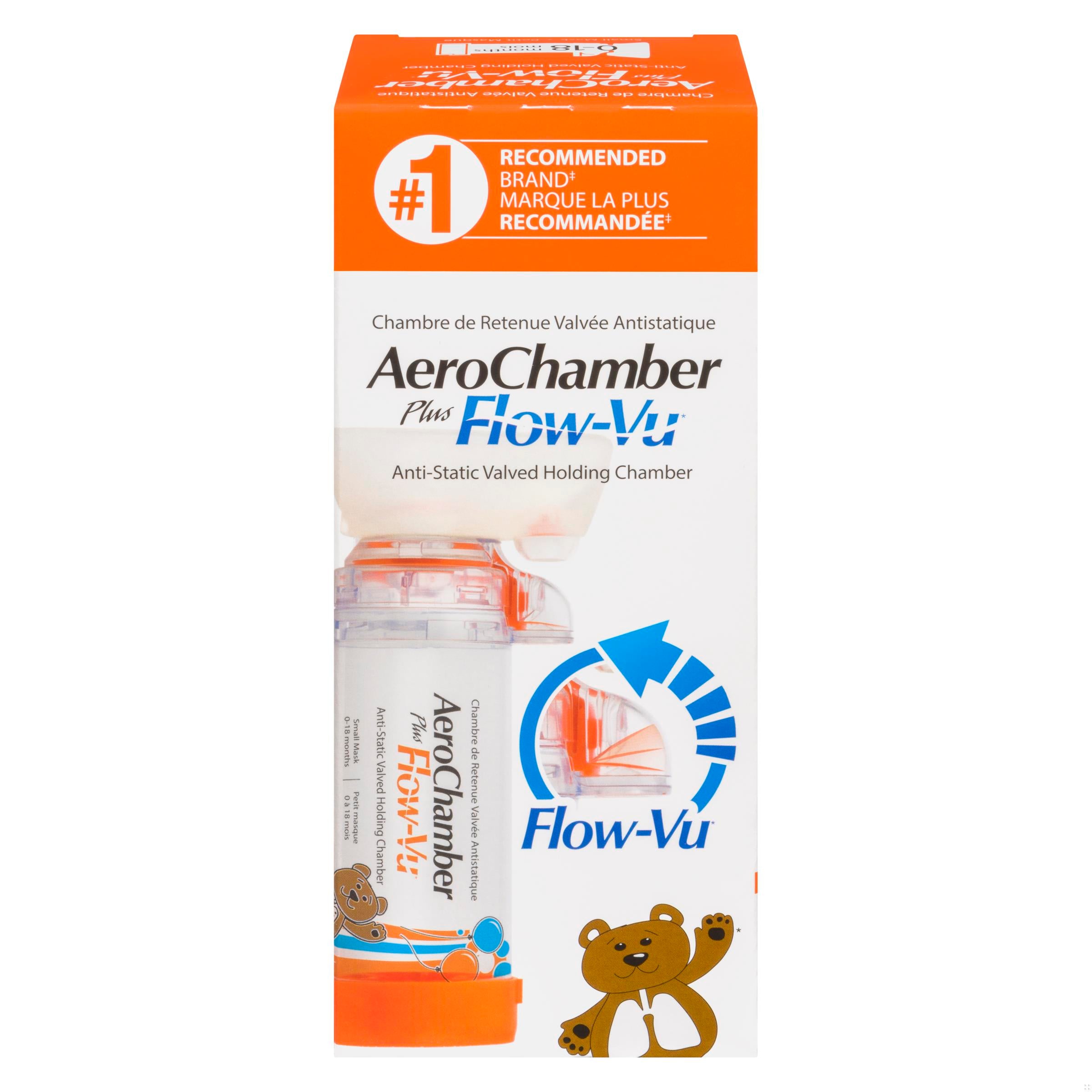 AEROCHAMBER PLUS FLOW-VU WITH MASK SMALL