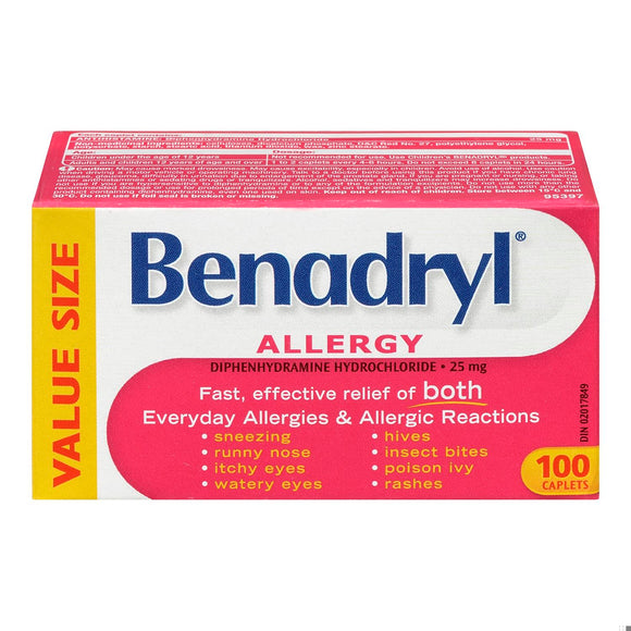 BENADRYL CPLT 25MG 100