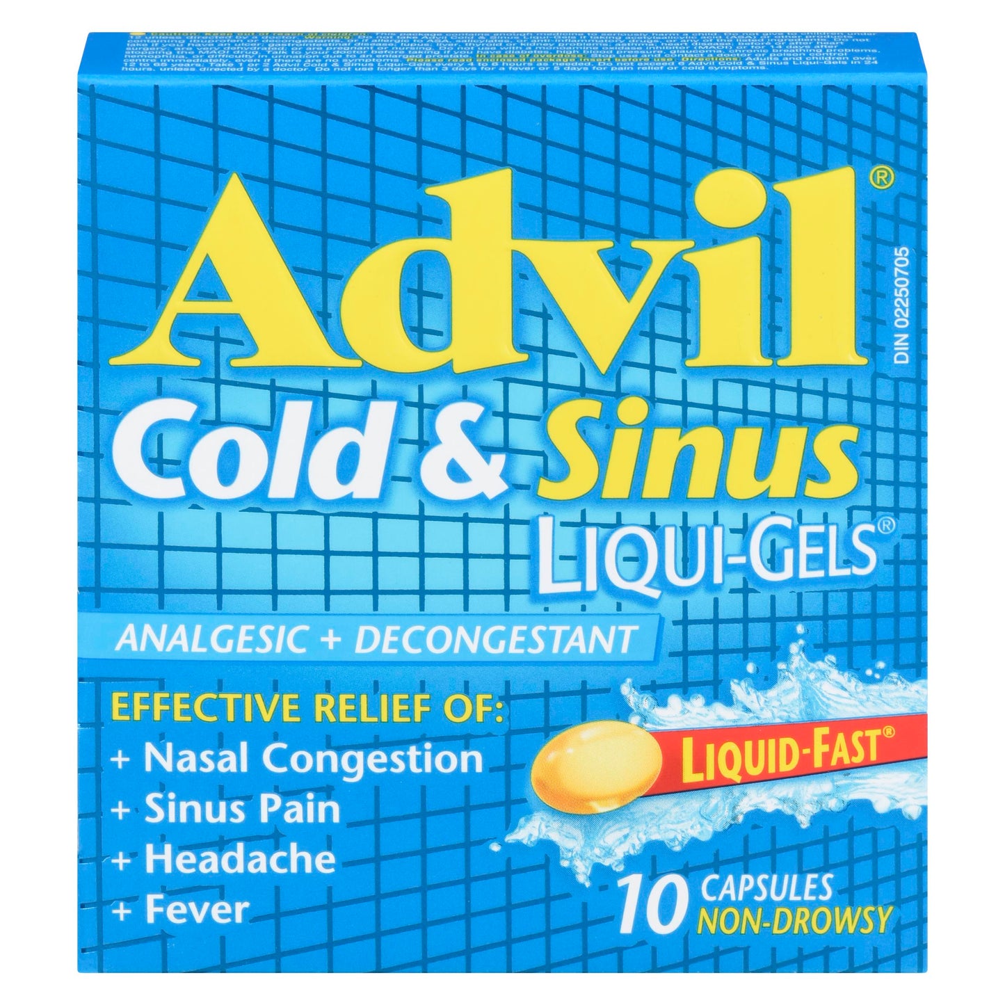 ADVIL COLD & SINUS LIQUI-GELS CPLT 200MG 10