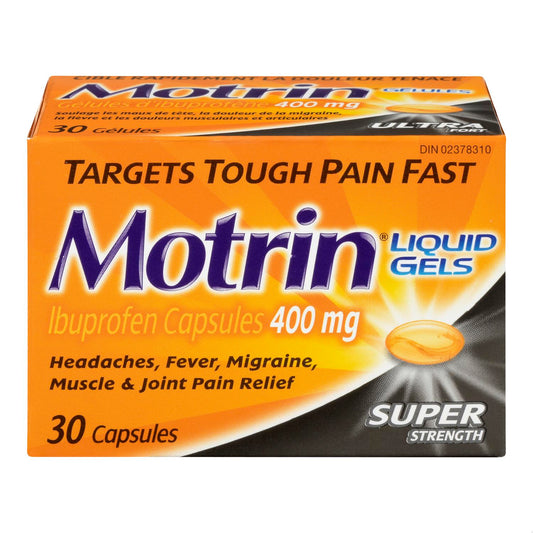 MOTRIN SUPER STRENGTH 400MG LIQUI-GEL 30