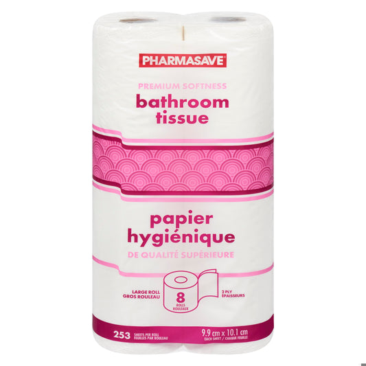 Pharmasave Bathroom Tissue 2 Ply 253 Sheets