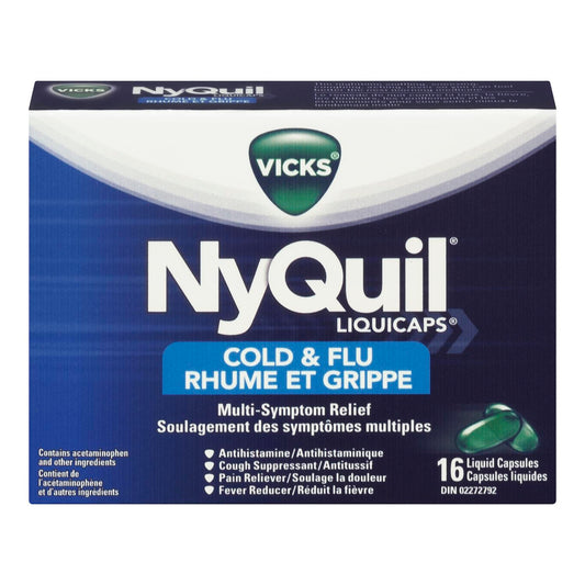 VICKS NYQUIL COLD&FLU CAPS 16