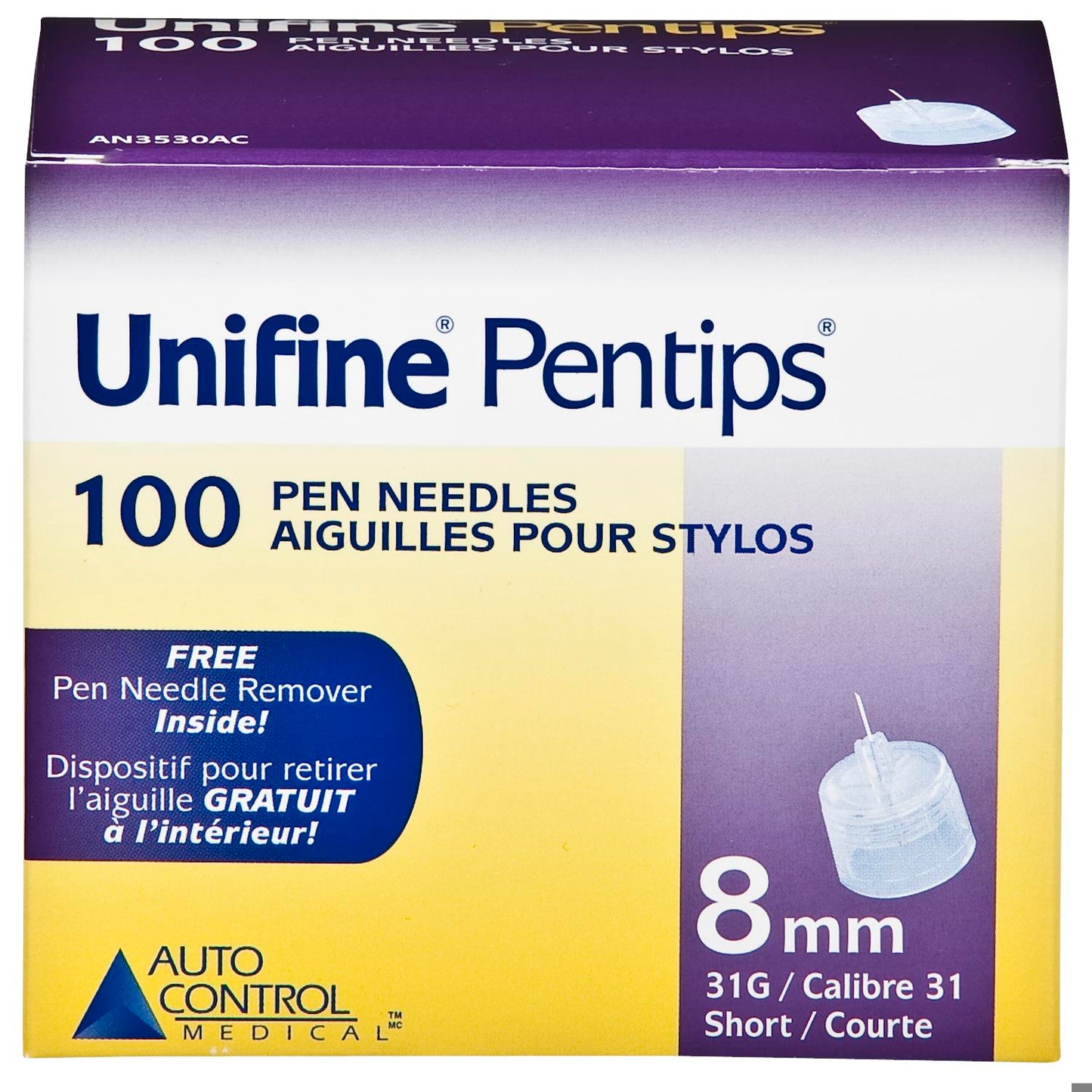 UNIFINE PENTIPS NDL PEN 31G 8MM 100