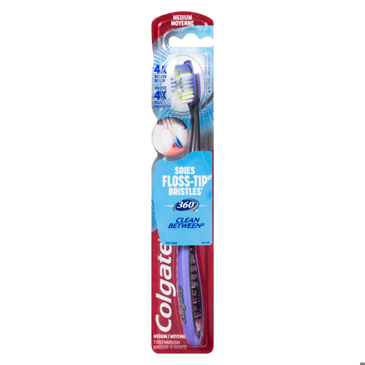 TOOTHBRUSH COLGATE CLEAN BETWEEN 360 MEDIUM