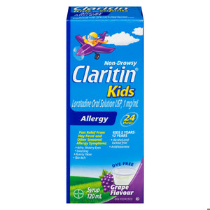 CLARITIN SYRUP CHILD GRAPE 120ML