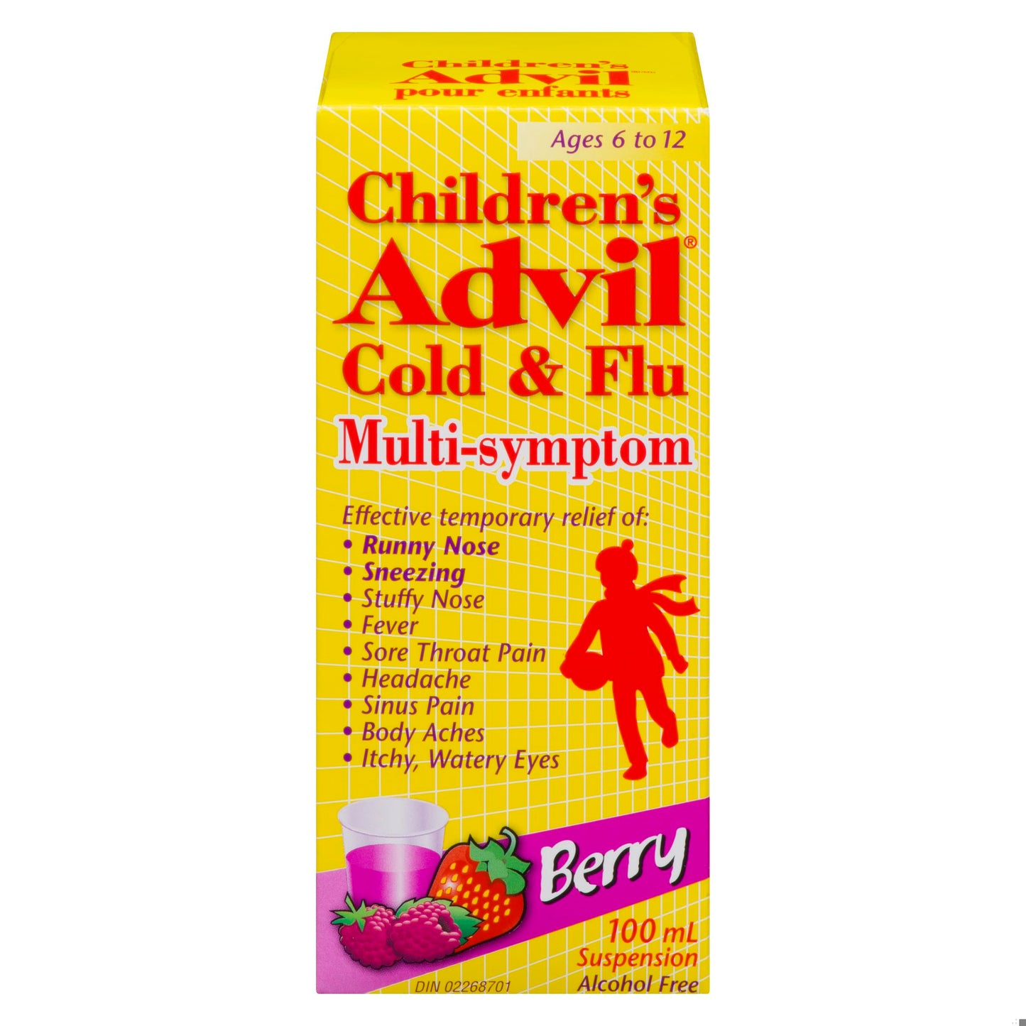 ADVIL CHILDREN COLD&FLU MULTI SYMPTOM BERRY 100ML