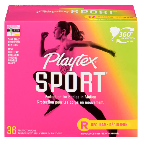 PLAYTEX TAMPON SPORT PLASTIC UNSCENTED RG 36