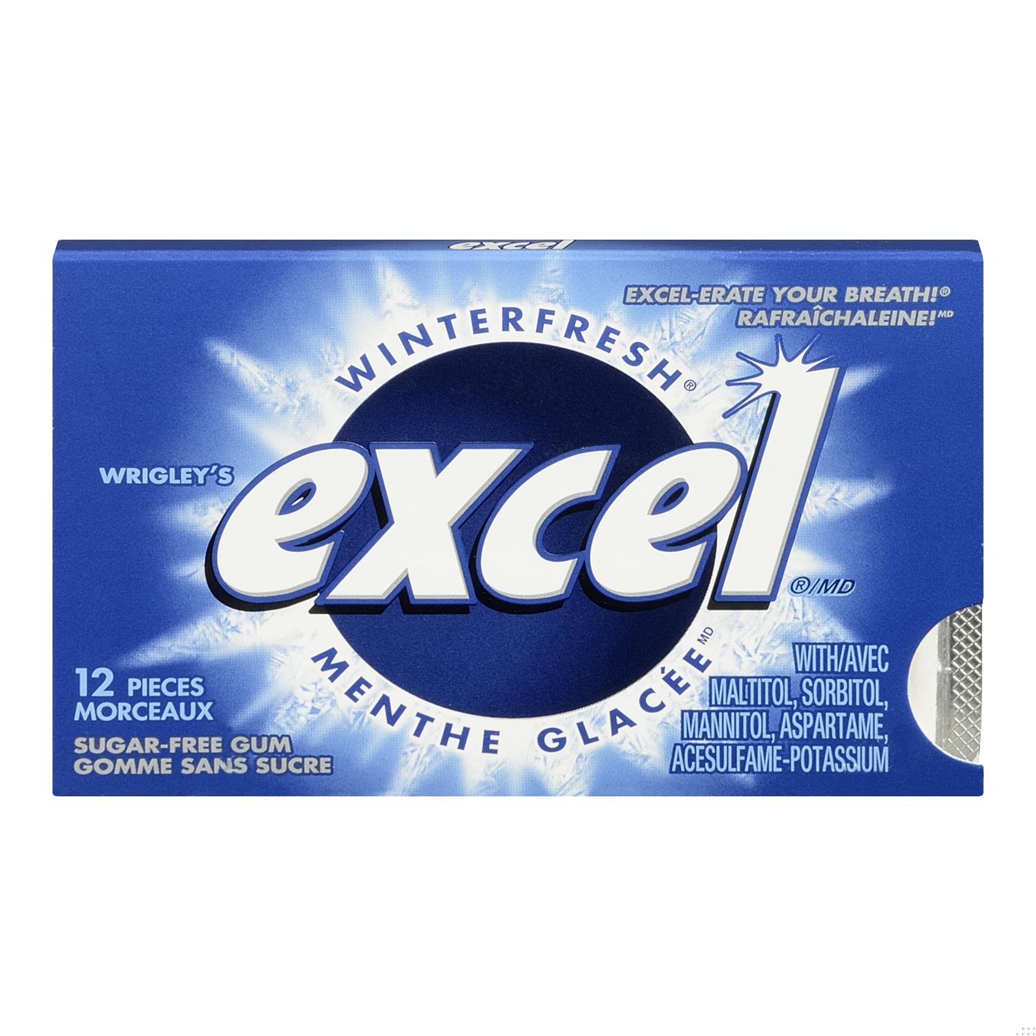 GUM REG EXCEL SUGAR FREE WINTERFRESH 12PC