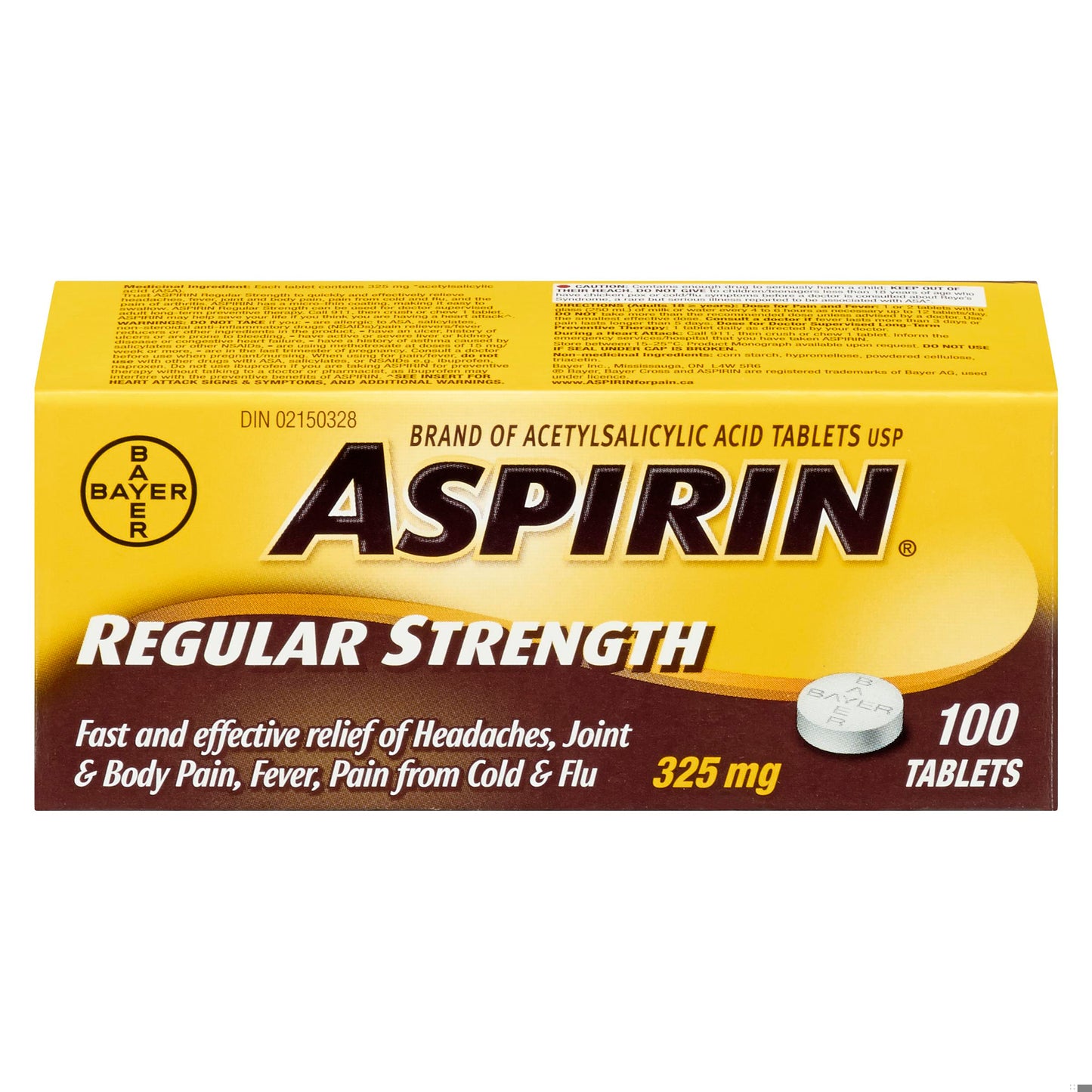 ASPIRIN TB 325MG 100