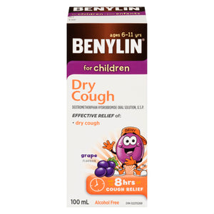 BENYLIN SYR DM CHILDREN DRY COUGH GRAPE 100ML