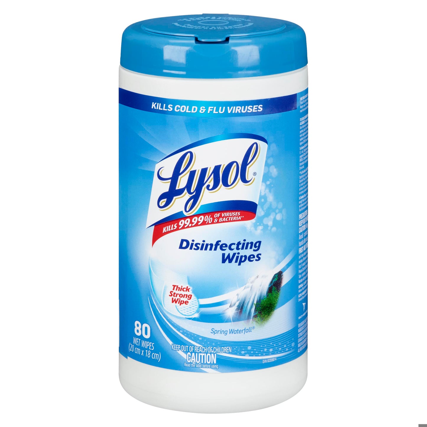 LYSOL DISINF WIPE SPRING WATERFALL 80