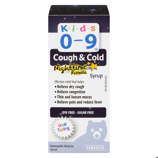 KIDS 0-9 COUGH/COLD SYR NIGHTTIME 250ML