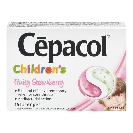 CEPACOL LOZENGE CHILDREN FUITY STRAWBERRY 16