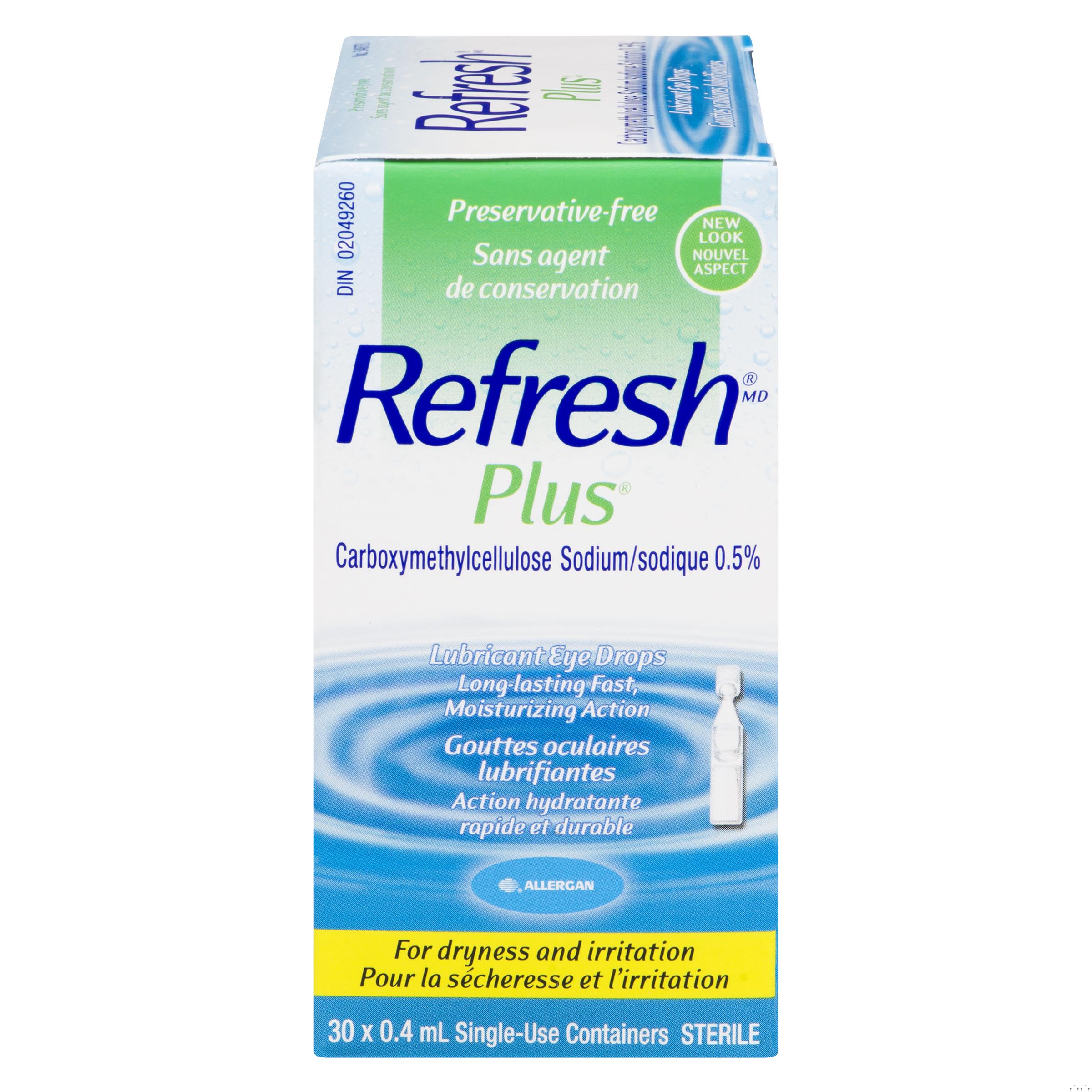 REFRESH+ SOL ARTIFICIAL TEARS 0.5% 30X0.4ML