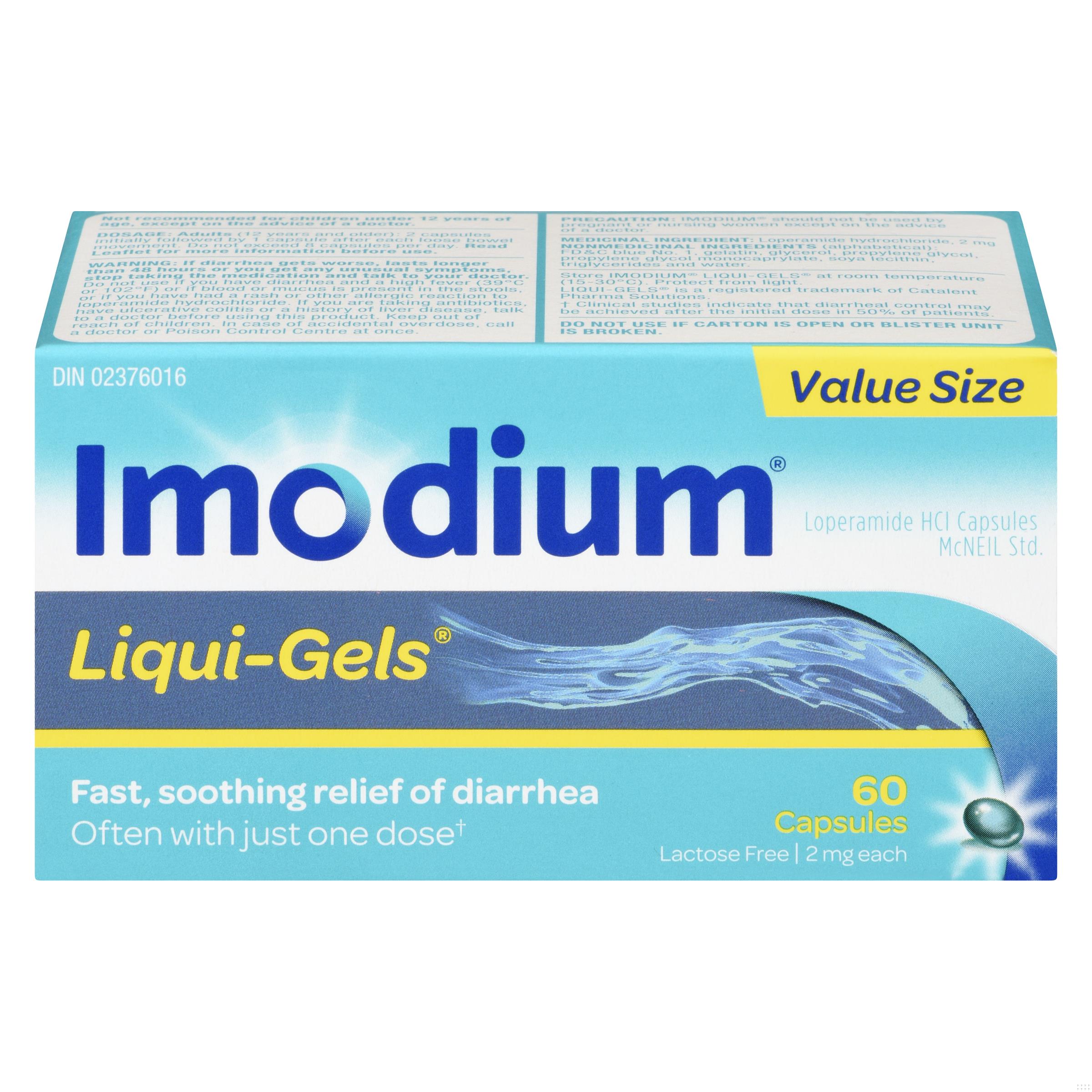 IMODIUM LIQUID GEL 2MG CAPS 60