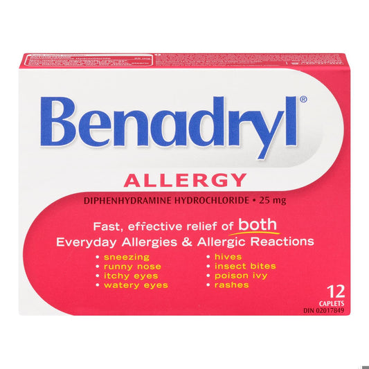 BENADRYL CPLT 25MG 12