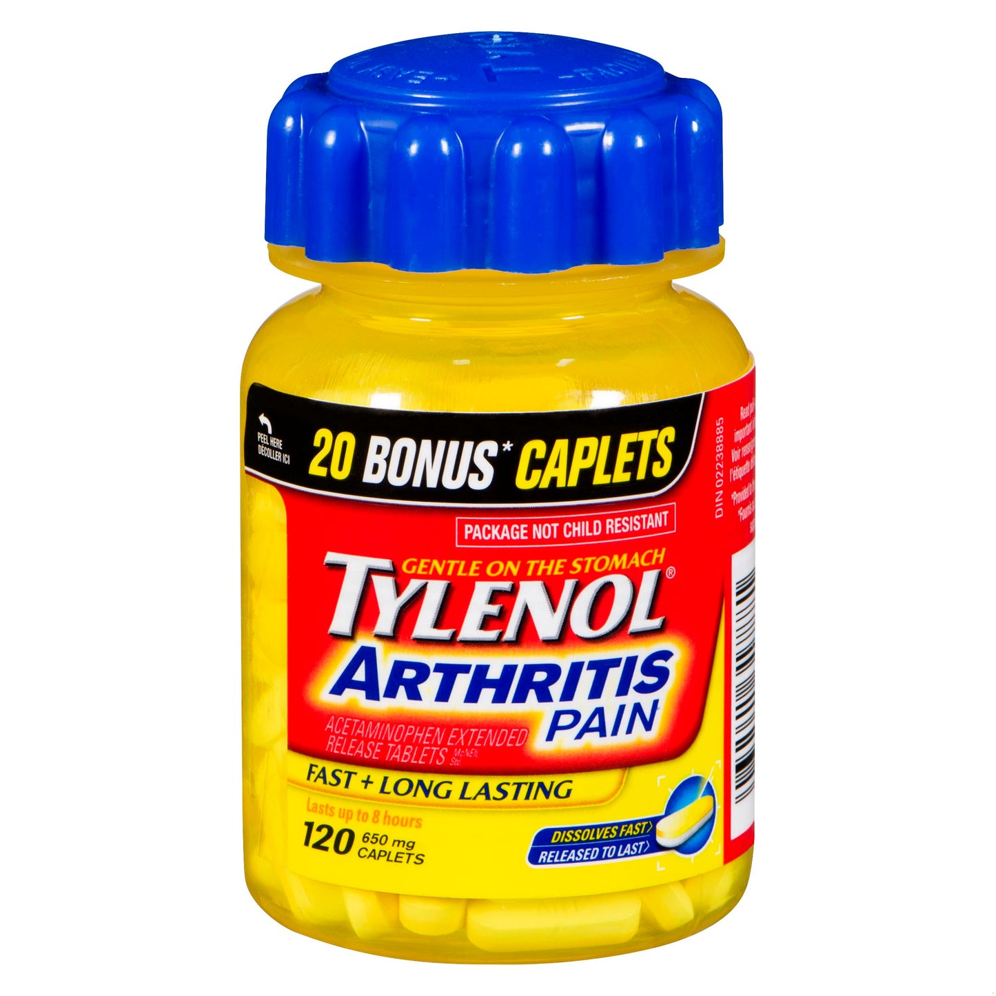 TYLENOL ARTHRITIS EASY OPEN CPLT 100+20